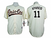 Baltimore Orioles #11 Luis Aparicio Mitchell And Ness Cream 1954 Turn Back The Clock Stitched Jersey JiaSu,baseball caps,new era cap wholesale,wholesale hats